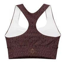 Load image into Gallery viewer, The Royal Court Fitness sports bra X Crocodile Malbec
