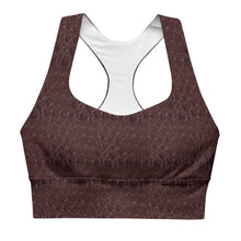 Load image into Gallery viewer, The Royal Court Fitness sports bra X Crocodile Malbec
