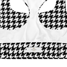 Load image into Gallery viewer, The Royal Court Fitness Houndstooth Sports Bra
