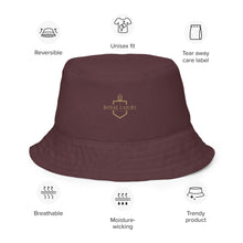 Load image into Gallery viewer, The RCF Reversible bucket hat/ Crocodile Malbec
