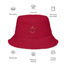 Load image into Gallery viewer, The RCF Reversible bucket hat/ Crocodile Red
