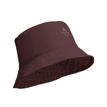 Load image into Gallery viewer, The RCF Reversible bucket hat/ Crocodile Malbec
