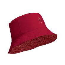 Load image into Gallery viewer, The RCF Reversible bucket hat/ Crocodile Red
