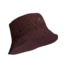 Load image into Gallery viewer, The RCF Reversible bucket hat/ Crocodile Malbec
