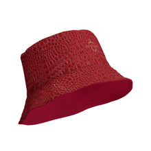 Load image into Gallery viewer, The RCF Reversible bucket hat/ Crocodile Red
