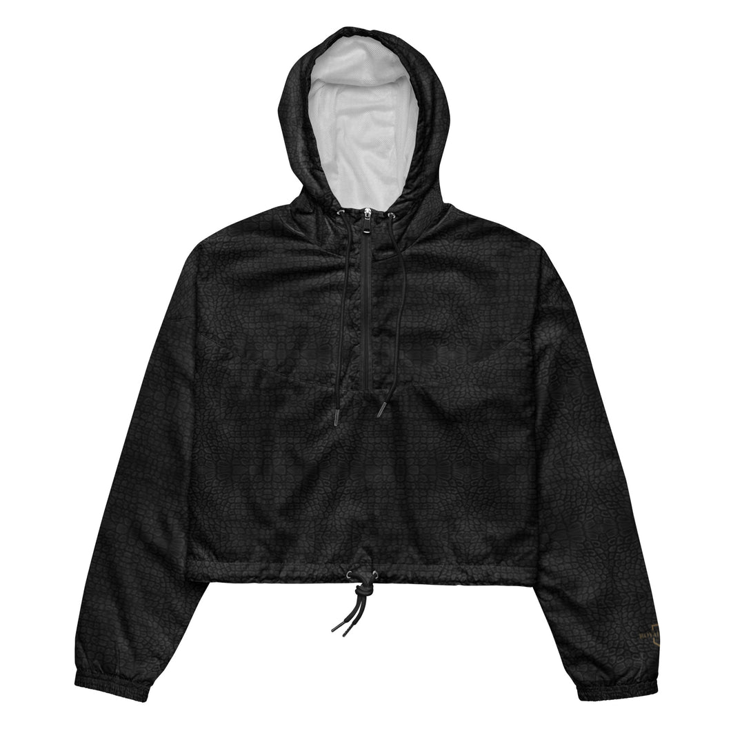 The RCF cropped windbreaker/ Crocodile Black