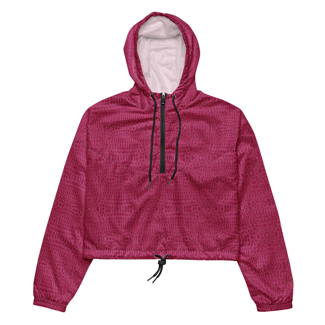 The RCF cropped windbreaker/ Crocodile Pink