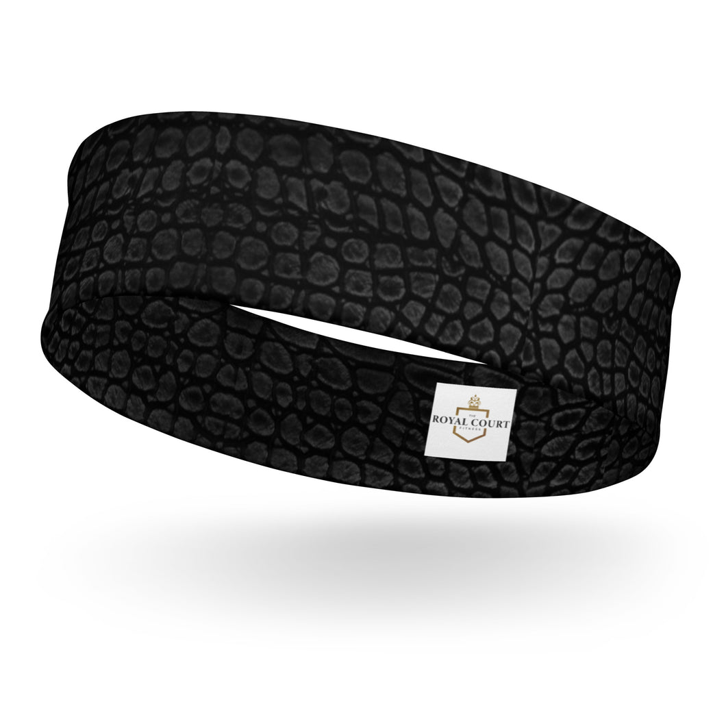 The RCF Active Headband x Crocodile Black