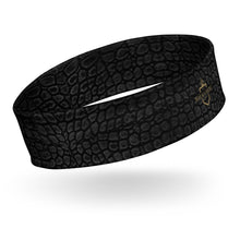 Load image into Gallery viewer, The RCF Active Headband x Crocodile Black
